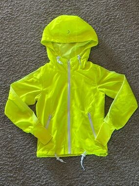 Girls ZYIA Neon Yellow Active Jacket
